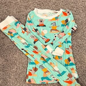 Kids Animal Print Pajamas - Multicolor